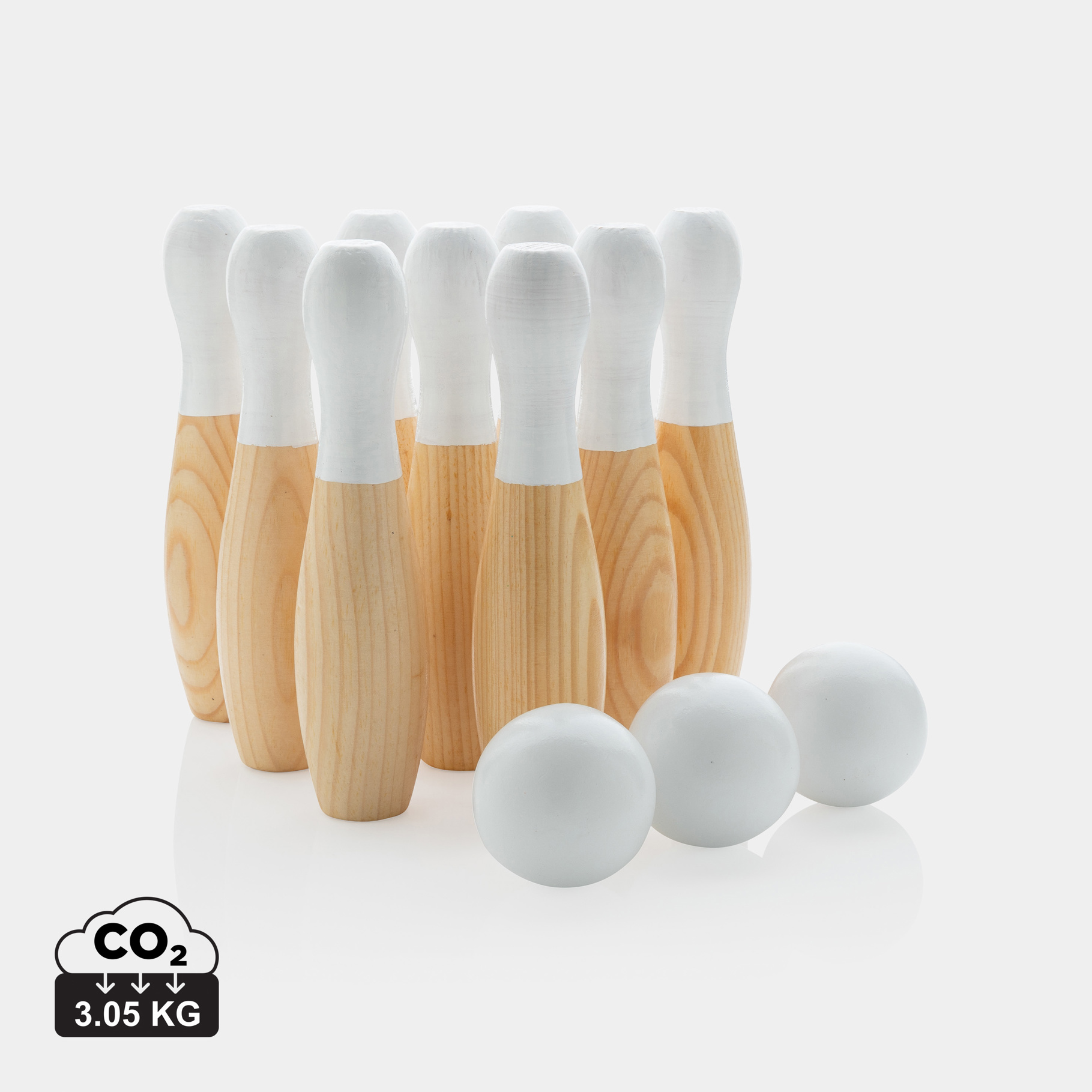 Set de popice din lemn